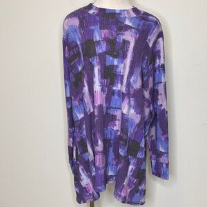 Logo Lounge size3X Elegant Purple and Blue Women's Tunic